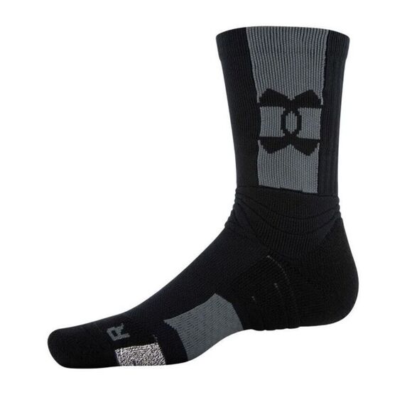 Under Armour 1375676 001 Medium Mens 7-8.5 Project Rock Playmaker Mid-Crew Socks - Picture 5 of 6